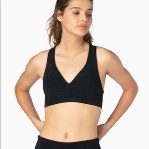 Beyond yoga sports bra spacedye fabric, black